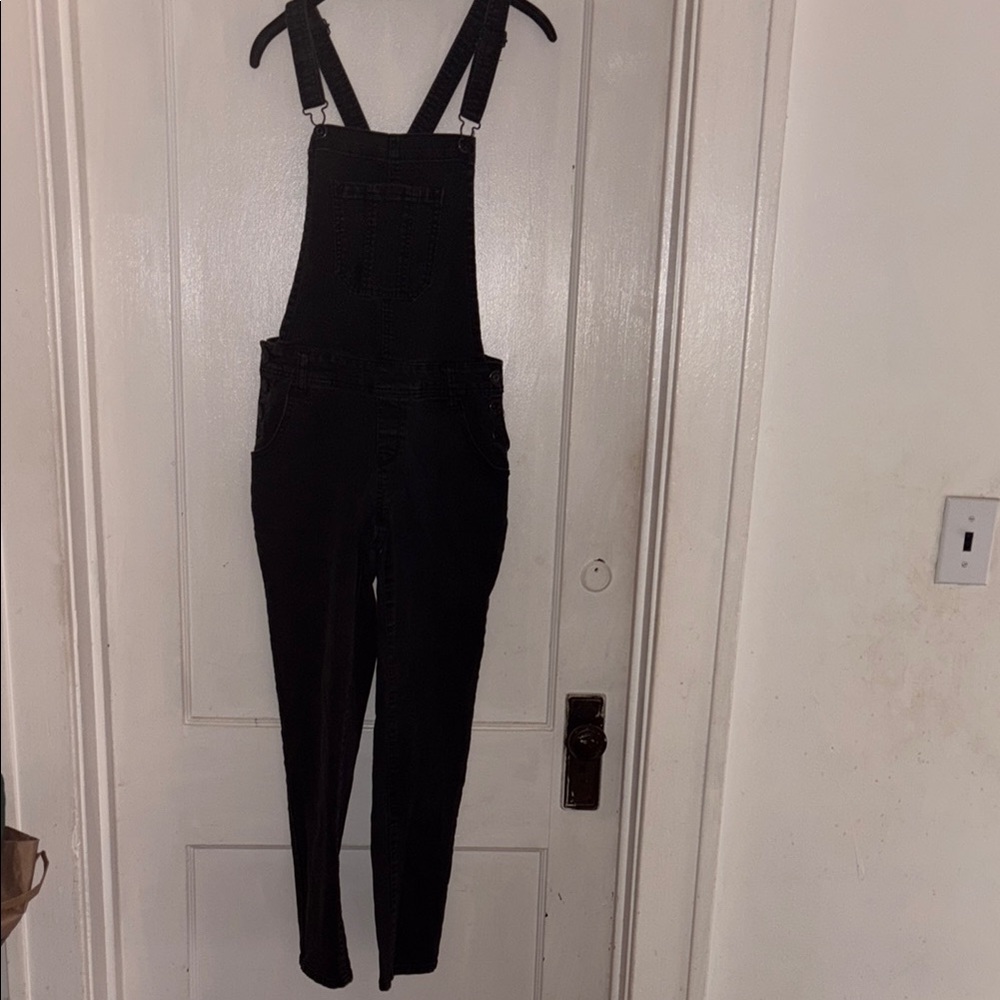 Wallflower Women's Black Denim Overalls